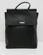 Asos Design Oversize Twistlock Pinch Top Backpack - Black