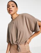 Puma Training Desert Crop Tie T-shirt In Green