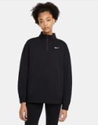 Nike Trend Fleece 1/4 Zip Sweatshirt In Black