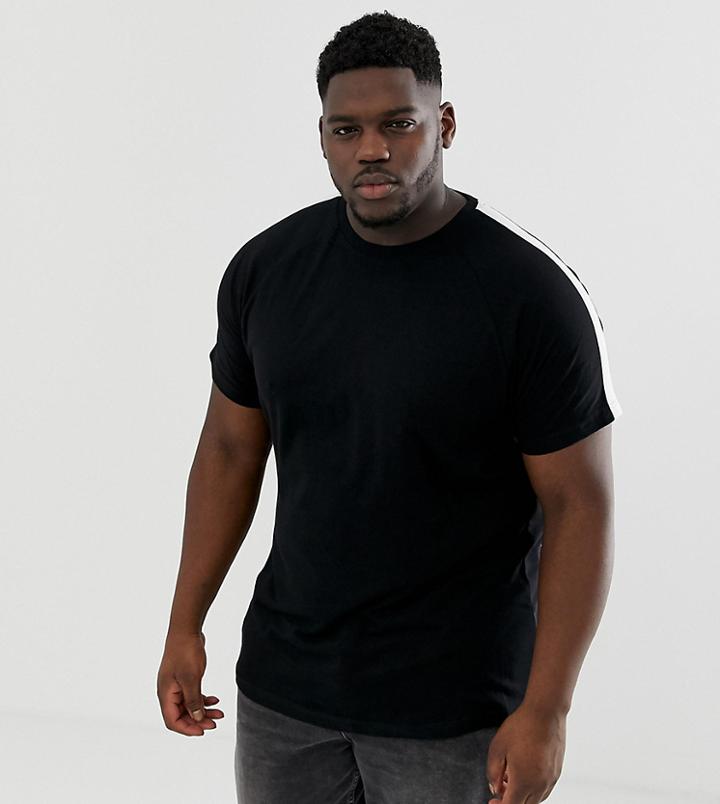 Brave Soul Side Stripe Jersey T-shirt