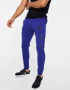 Under Armour Training Rival Collegiate Logo Sweatpants In Blue-blues