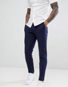 Only & Sons Slim Tapered Fit Pants In Navy