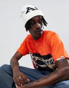 Aape By A Bathing Ape Beanie With Large Logo In White - White
