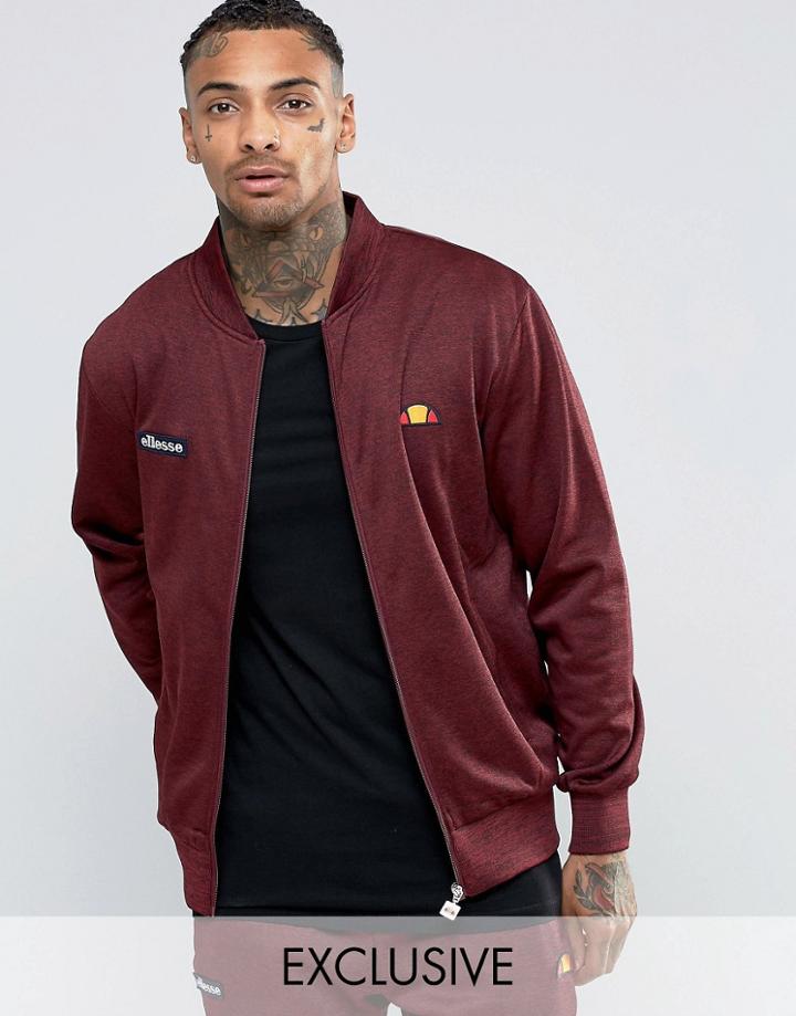 Ellesse Jersey Bomber Jacket - Red