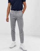 River Island Smart Sweatpants With Striped Waistband In Gray-black