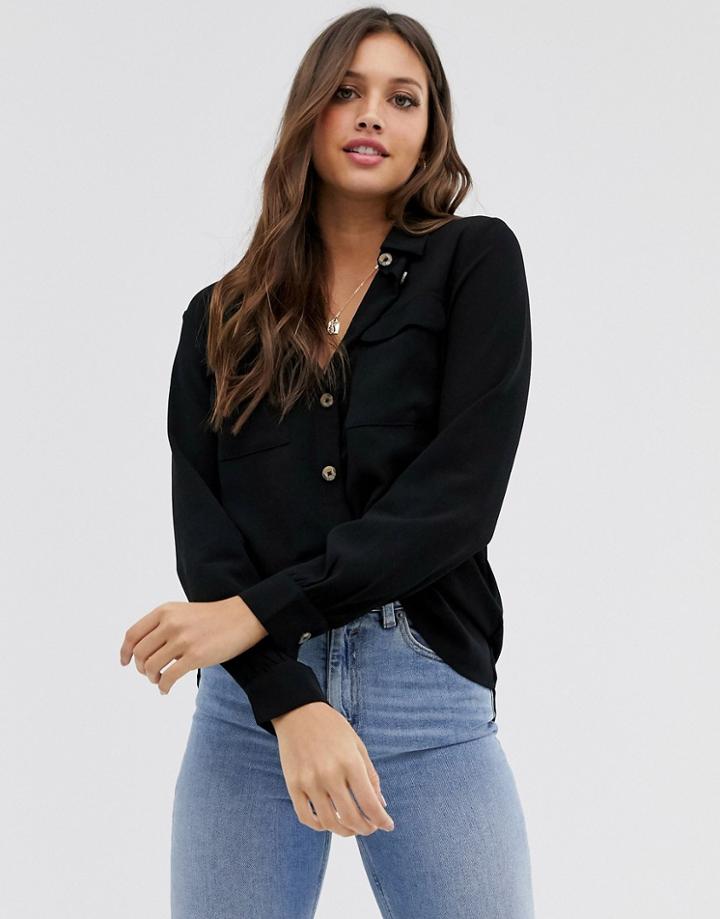 Pieces Utility Pocket Shirt