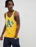 New Era Oakland Athletics Tank In Yellow - Yellow