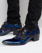 Jeffery West Sylvian Leather Heel Shoes - Blue