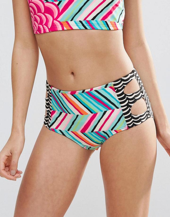 Coco Rave Debbyhigh Waist Bikini Bottoms - Black