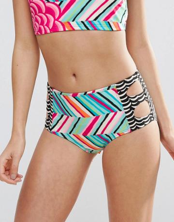Coco Rave Debbyhigh Waist Bikini Bottoms - Black