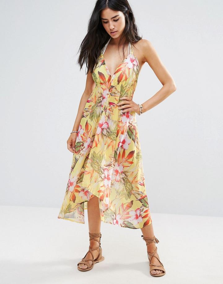 Butterfly By Matthew Williamson Floral Beach Dress - Multi