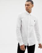 Versace Jeans Slim Shirt With Chest Logo - White