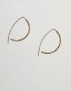 Made Gold Curved Earrings - Gold