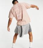 New Look Oversized T-shirt With Back Print In Mid Pink