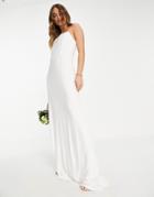 Tfnc Bridal Maxi Dress With Corset In Ivory-white