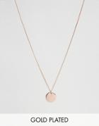 Pieces May Rose Gold Plated Necklace - Gold