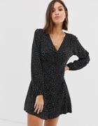 Abercrombie & Fitch Prairie Dress In Print - Black