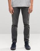 Asos Skinny Jeans In Dark Gray - Dark Gray