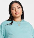 Asos Design Curve Oversized T-shirt In Sea Green