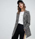 River Island Leopard Print Coat - Brown
