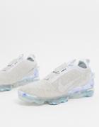 Nike Air Vapormax 2020 Flyknit Sneakers In White/summit White