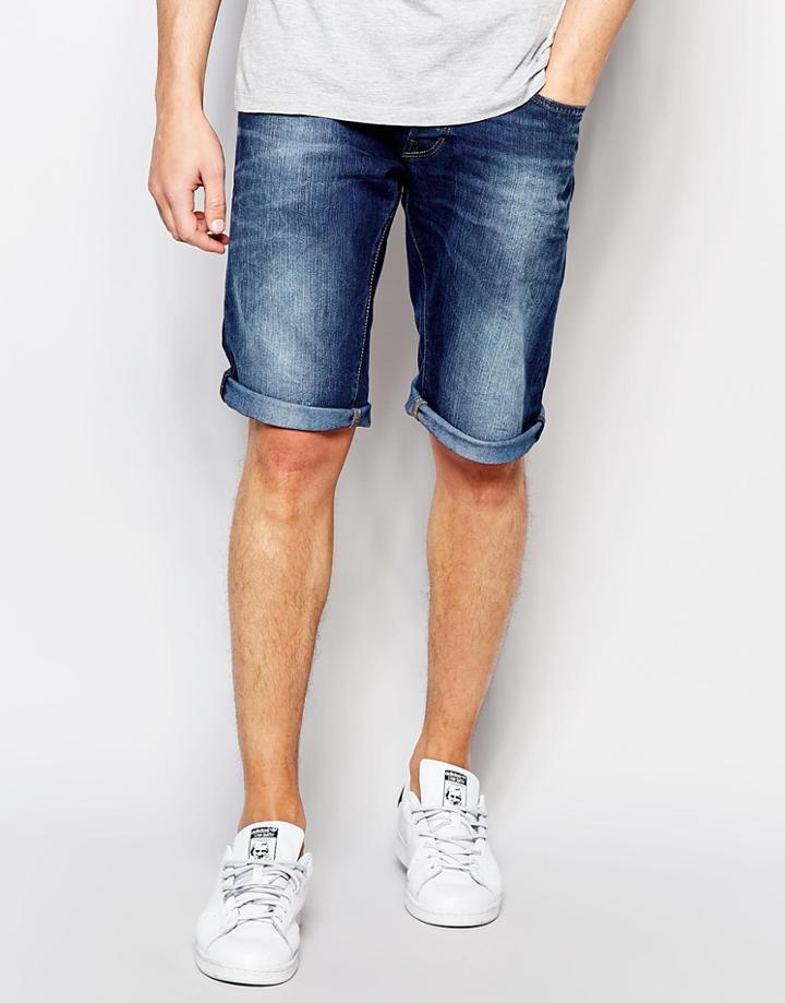 Esprit Shorts In Denim - Washed Indigo