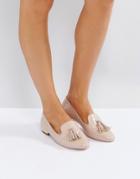 Miss Kg Flat Metal Trim Heel Slipper - Beige