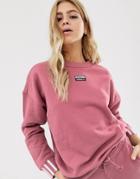 Adidas Originals Ryv Sweatshirt In Pink-red