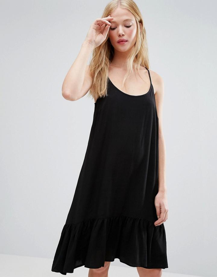 Gestuz Vea Dropped Waist Cami Dress - Black