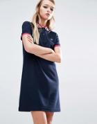 Fred Perry Stripe Collar Polo Dress - Navy