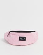 Hxtn Cord Fanny Pack In Pink