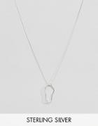 Weekday Sterling Silver Blob Necklace - Silver