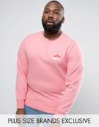 Ellesse Plus Sweatshirt With Small Logo - Pink