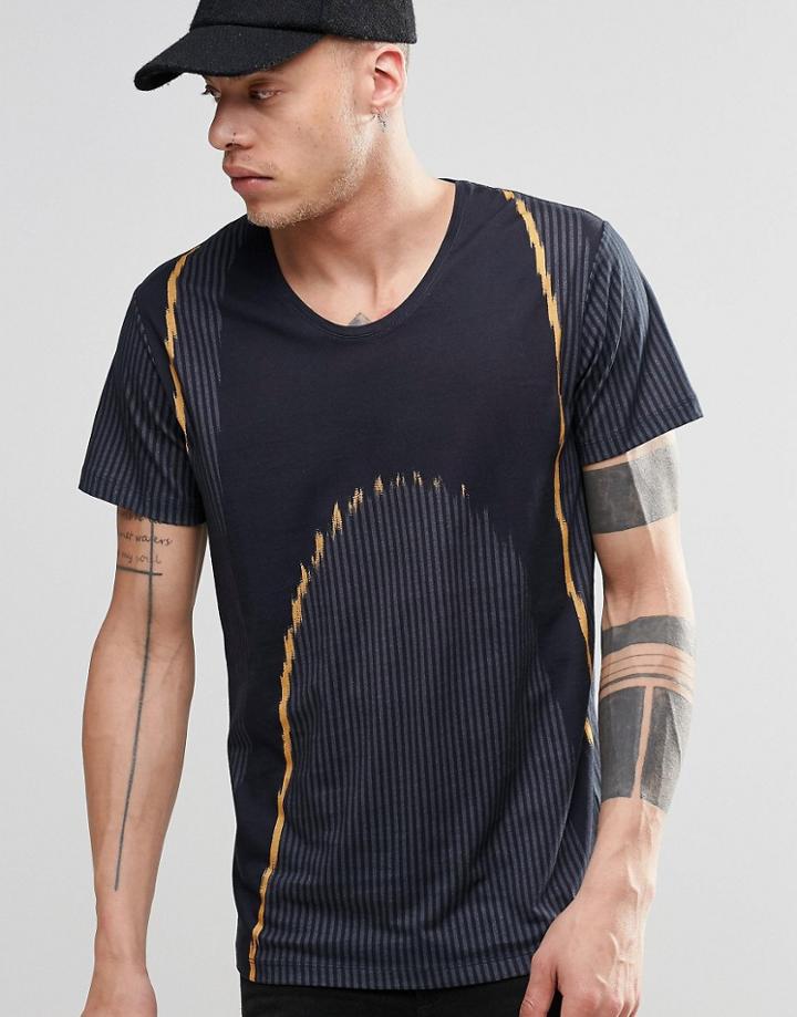 Weekday Daniel Printed T-shirt Gray - Gray