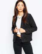 By Zoe Bibi Jacket In Wool Mix - Black