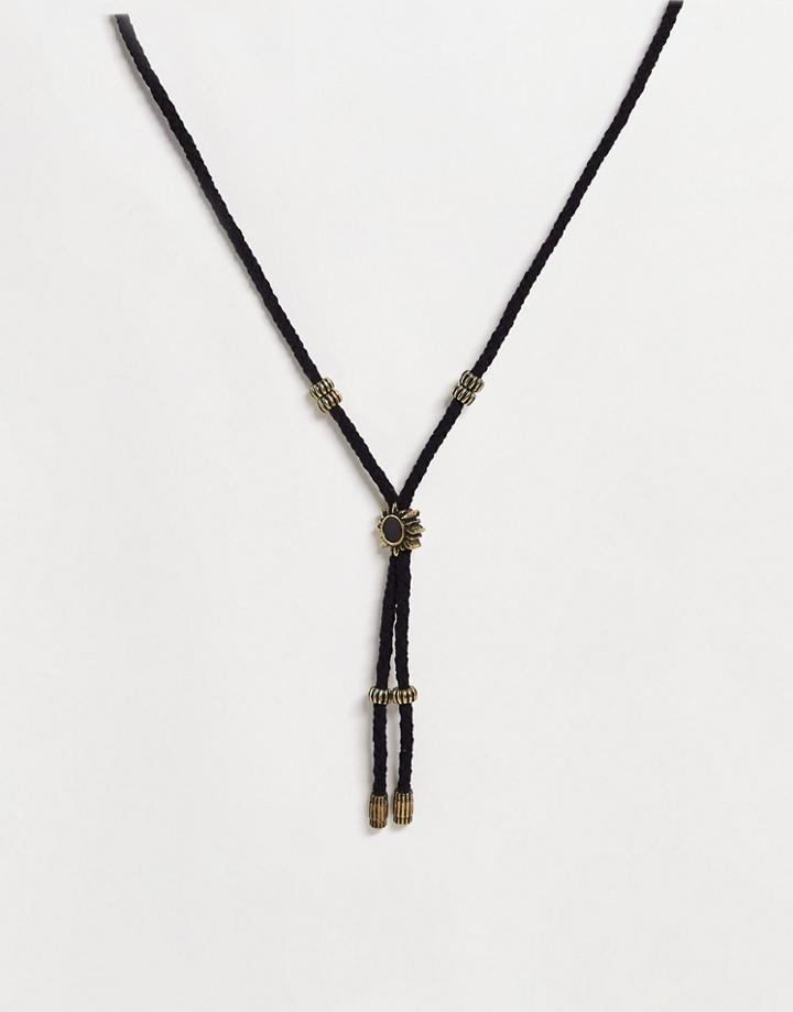 Classics 77 Marble Sun Cord Necklace In Black