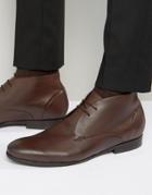 Hudson London Kender Leather Chukka Boots - Brown