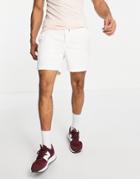 Polo Ralph Lauren Player Logo Cord Prepster Chino Shorts In Off White