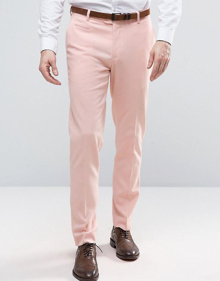 Asos Skinny Pant In Pink - Pink