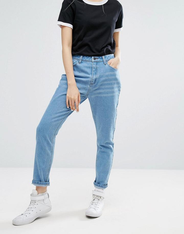 Daisy Street Mom Jeans - Blue