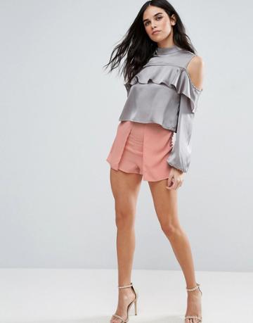 Love & Other Things Tailored Short - Pink