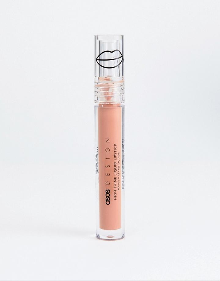 Asos Design High Shine Liquid Lipstick - Sandy - Brown