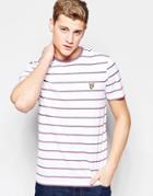 Lyle & Scott T-shirt With Stripe In White - White