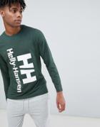 Helly Hansen Heritage Long Sleeve Top In Green - Green