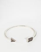 Designb Arrow Bangle Bracelet - Silver