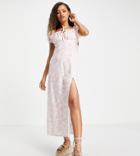Miss Selfridge Petite Milkmaid Maxi Dress In White