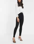 River Island High Waist Legging In Black