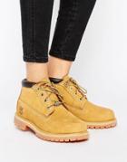 Timberland Nellie Chukka Double Lace Up Flat Boots - Beige