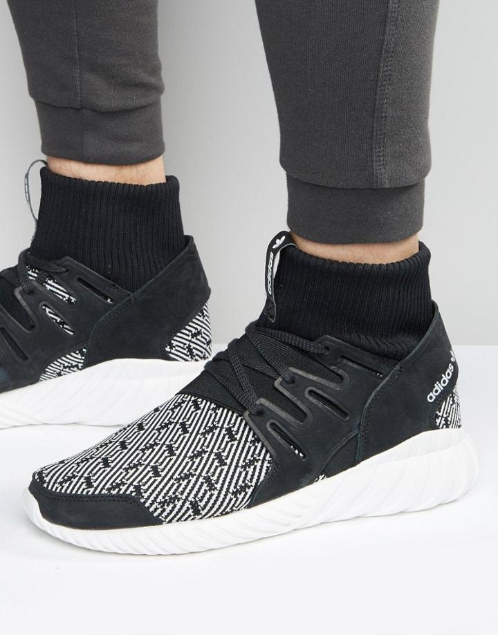 Adidas Originals Tubular Doom Sneakers In Black S80096 - Black