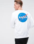 Asos Sweatshirt With Nasa Print - White